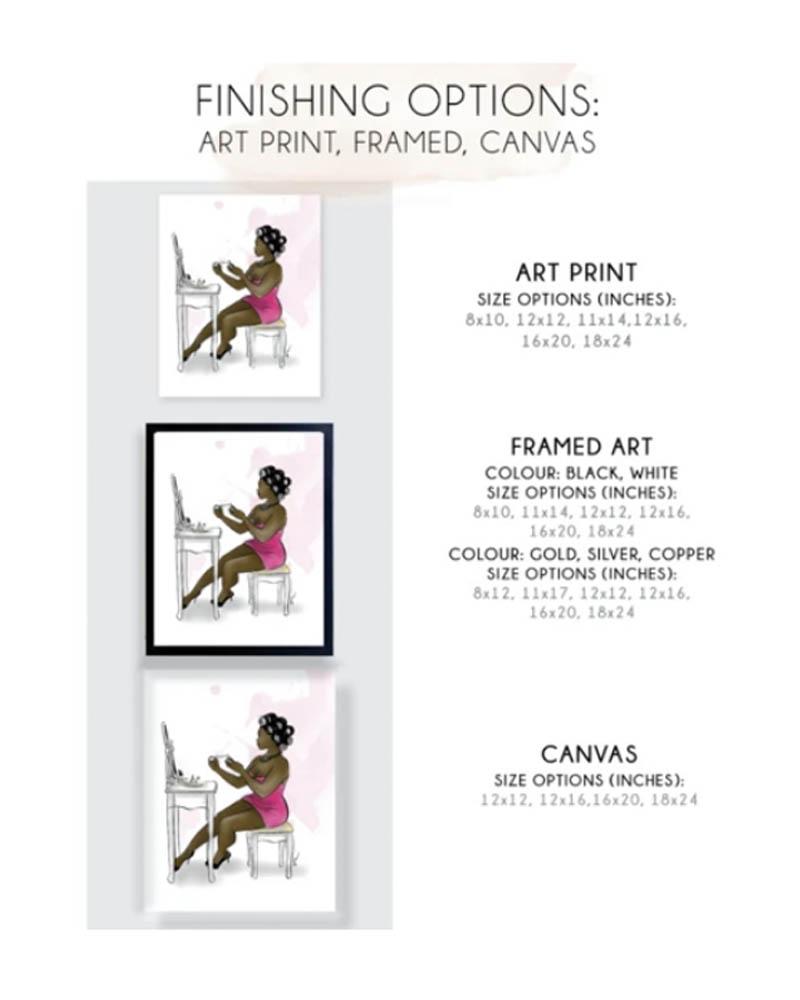 Powder Room Art Print
