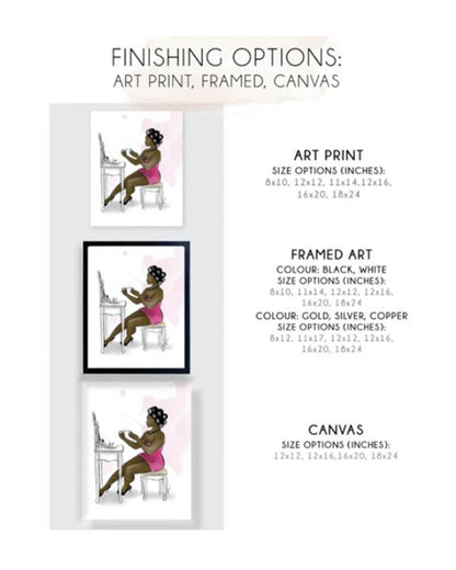 Powder Room Art Print